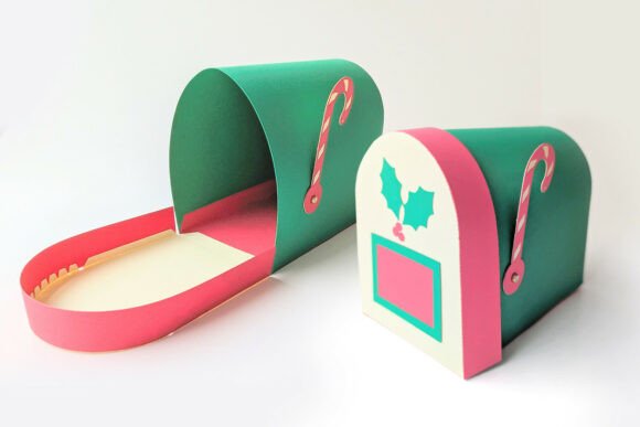 3D Christmas Mailbox SVG