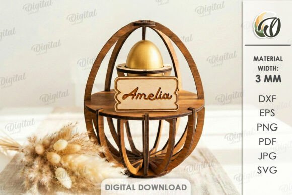3D Easter Egg Stand Laser Cut: A Creative and Practical Design Solution