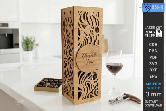 3D Wine Bottle Gift Box Laser Cut CNC: A Versatile Solution for Creative Packaging