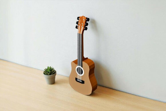 Acoustic Guitar 3D Papercraft