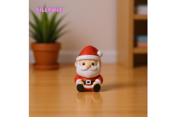 Cute Santa Claus 3D Printable Model