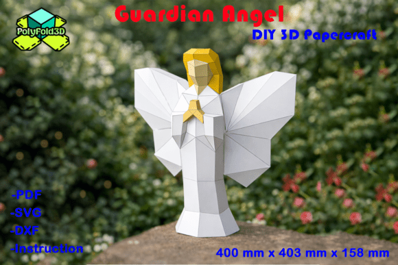 DIY Guardian Angel 3D Papercraft