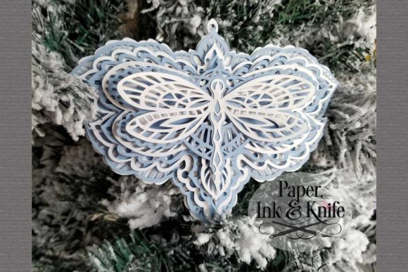 Dragonfly 3D Paper Layered Ornament: A Creative and Versatile Craft Project