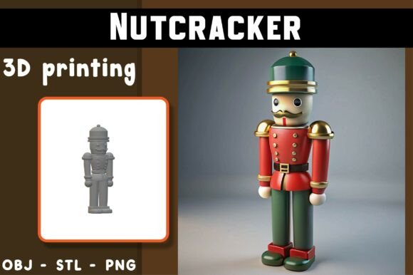 Nutcracker 3D Model: A Magical Addition to Digital and Physical Collections